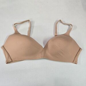Victoria's Secret Women Bra 38DD Beige Ipex Lined Wireless Adjusatebl‎ Straps